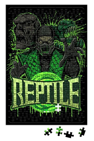 Baskı Dükkanı لغز الزواحف 240 قطعة بانوراما