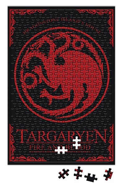 Baskı Dükkanı Game Of Thrones House Targaryen Puzzle 240 Parça Yapboz