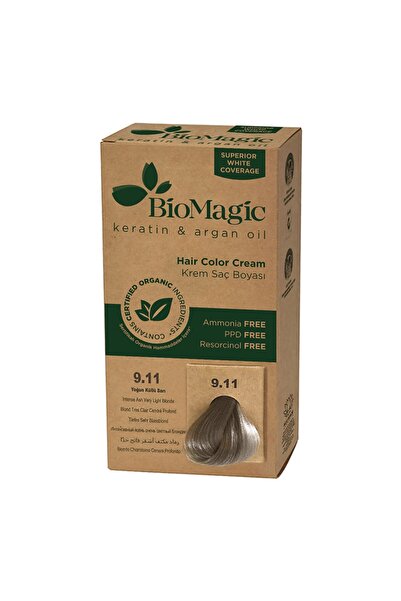 BIOMAGIC Doğal Saç Boyası Yoğun Küllü Sarı No: 9.11