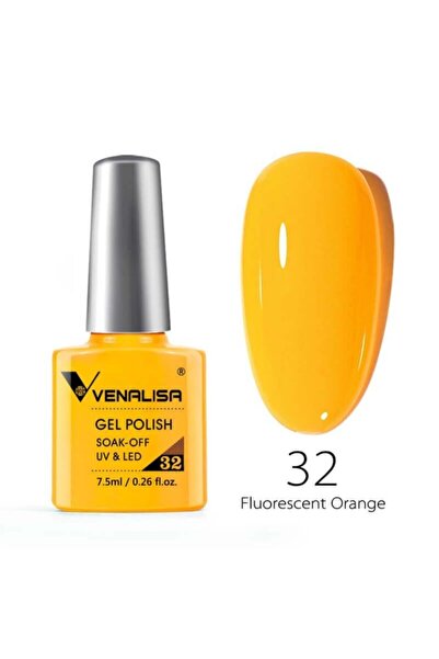 Venalisa 7.5 Ml Uv Led Kalıcı Oje Fluorescent Orange No.32