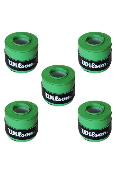 Wilson Comfort Bowl O'grips 5 Adet Grip, Tenis Raketi Gribi Yeşil