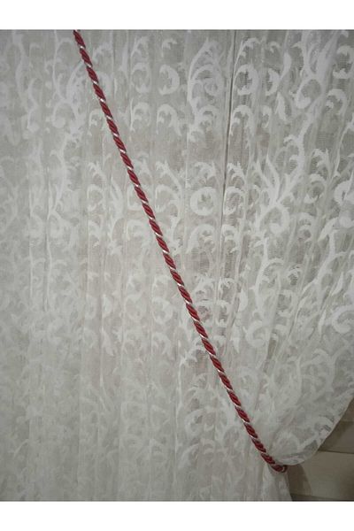 3b üçbey Üçbey Claret Red Silver Curtain Tulle Gathering Rope Cord Ceiling Braçol Ceiling Tactical (300cm)