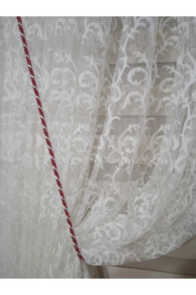 3b üçbey Üçbey Claret Red Silver Curtain Tulle Gathering Rope Cord Ceiling Braçol Ceiling Tactical (300cm)