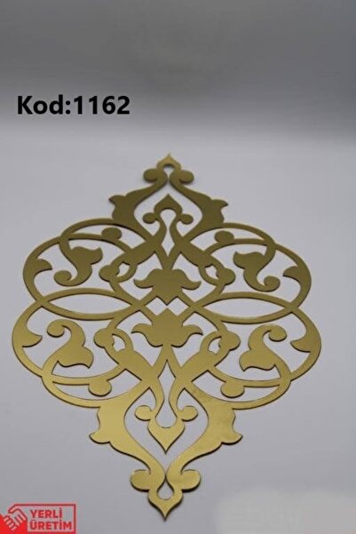 Kurtulan Lazer Tasarım Dekoratif Gold Aynalı Pleksi Mobilya Dolap Süsü 45x22