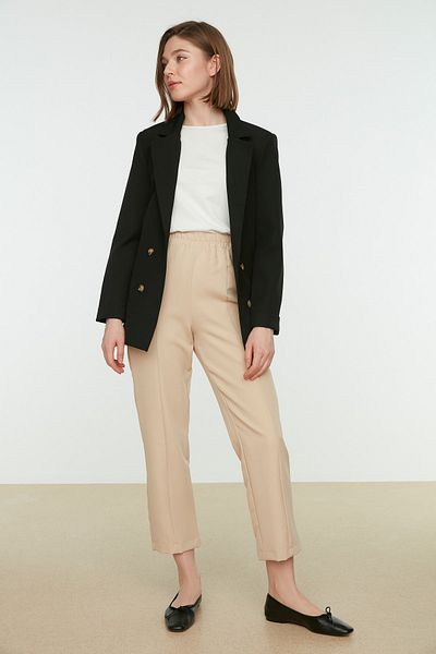 Trendyol Modest Hose - Beige - Straight