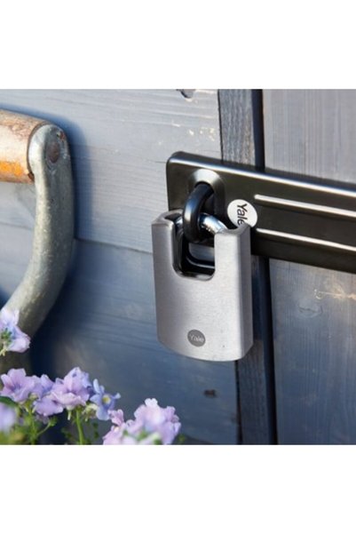 Yale 50 mm Dmu Chrome Plated Housing Padlock