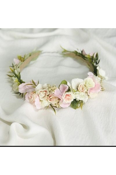 Yumak Dekor Grup Floral Bridal Crown Hair Accessory Wedding Wedding Henna Shoot