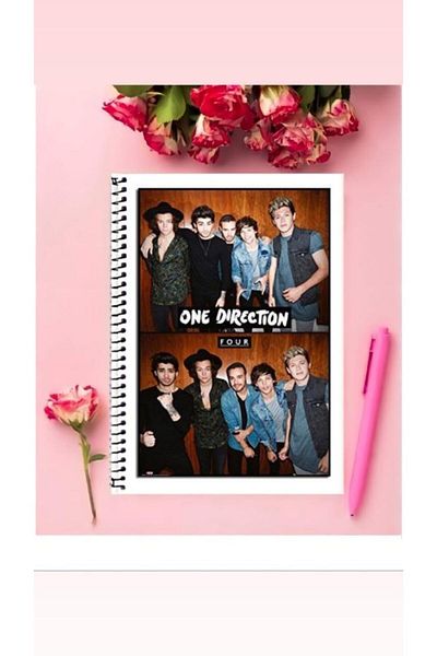 animeandyourworld One Direction Anime Notebook 1 Piece Special Design A4 Size Wired Striped Notebook 21*29 Cm