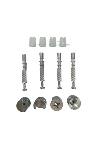 SANEKS Minifix Takım Gövde+mil+dübel 24 Adet