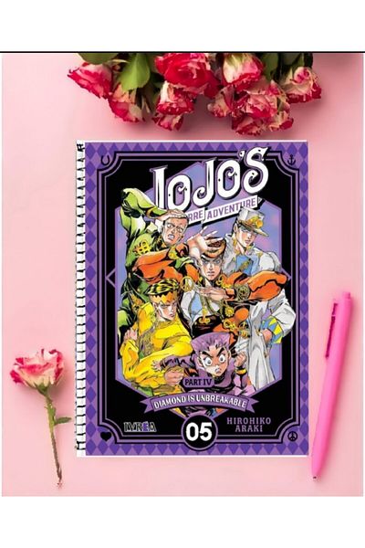 animeandyourworld Jojo's Bizarre Adventure Anime Notebook 1 Piece Special Design A4 Size 21*29 Cm Wired Unlined