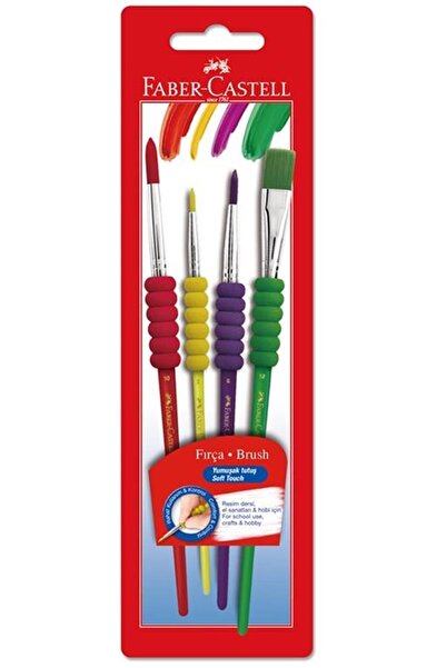 Faber Castell مجموعة فرش سوفت تاتش مكونة من 4 قطع 1181620