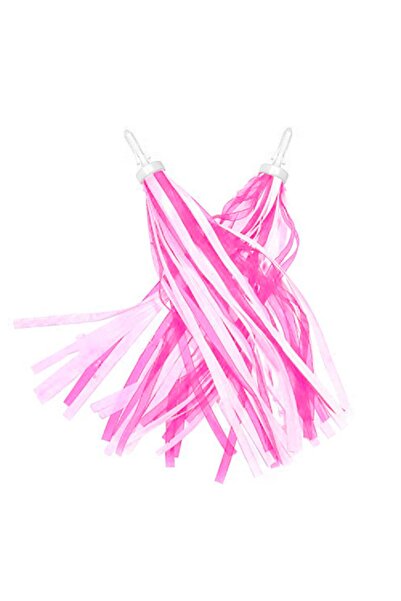 Asroya Bisiklet Gidon Direksiyon Elcik Püskül Süsü Süs Pembe