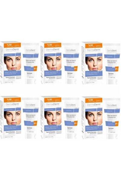 DermaDerm 6 قطع مضادة للعيوب - كريم نهاري، عيوب عشبية للوجه، 100 جرام