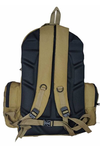 LIGHTINGHM 65 Lt. Military Tactical Mountaineer Camping Trekking Dark Desert Beige Backpack