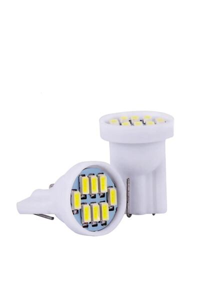 BALP 5 Adet Beyaz Renk T10 Park Ampulü Dipsiz Ampul Led Ampul Her Araca Uyar ...