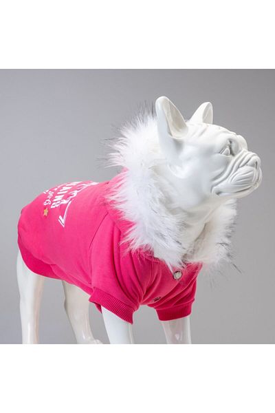 Lindodogs Mountains Pink Small and Medium Breed Dog Sweatshirt