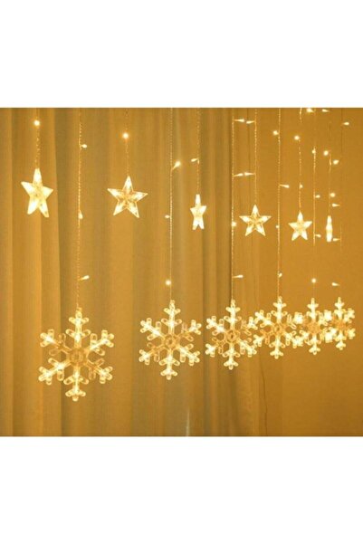 AUSVAR Kar Tanesi Perde Led 8 Fonksiyonlu