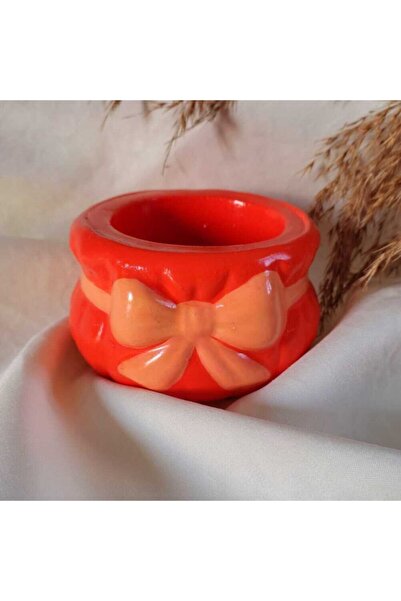 E.M.S AVM Turuncu Kaktüs,sukulent Ve Menekşe Fiyonk Saksı