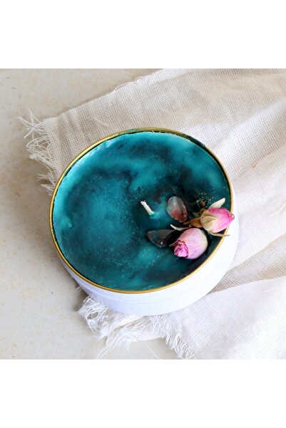 Venüs Kızı Dekoratif Hediyelik Anahata - Kalp Çakra Metal Kutu Soya Wax Ritüe...