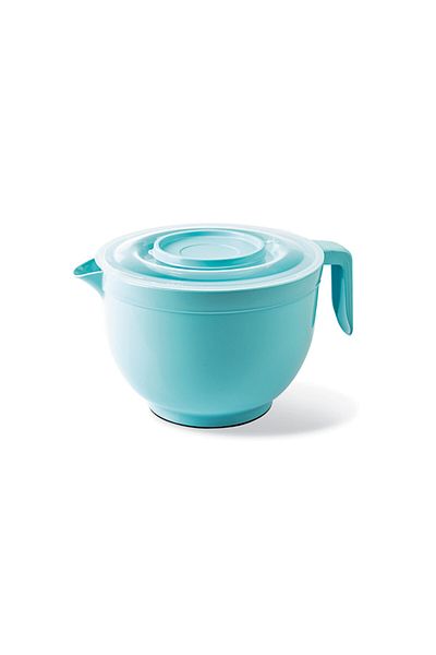 Melkan Home Mixing Bowl Mixer Bowl Mixer Bowl with Lid 3 liters Whisk Bowl Turquoise