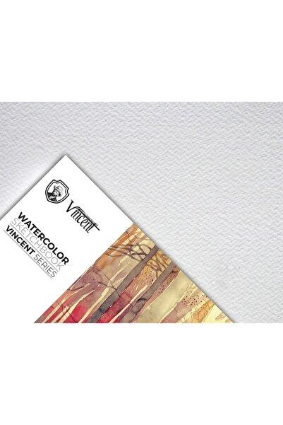 Vincent Vincent Watercolor Sketchbook - 300g, 14cmx56cm, 10 Sheet Panoramic Watercolor Notebook