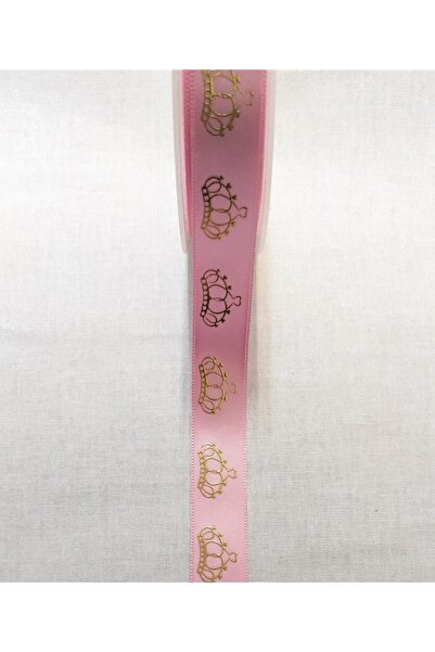 ATMACA TUHAFİYE 2 см королівська корона з принтом на стрічці рожевого кольору...