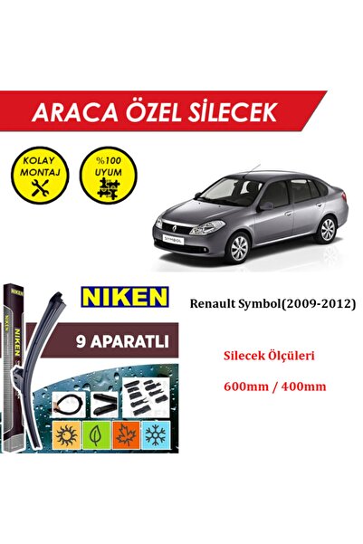 MeyZone Renault Symbol Ön Cam Silecek Takımı (2009-2012)