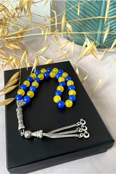 CRAZY TAKI TASARIM 8 Mm Akik Doğaltaş Fenerbahçe Taraftar Tesbih