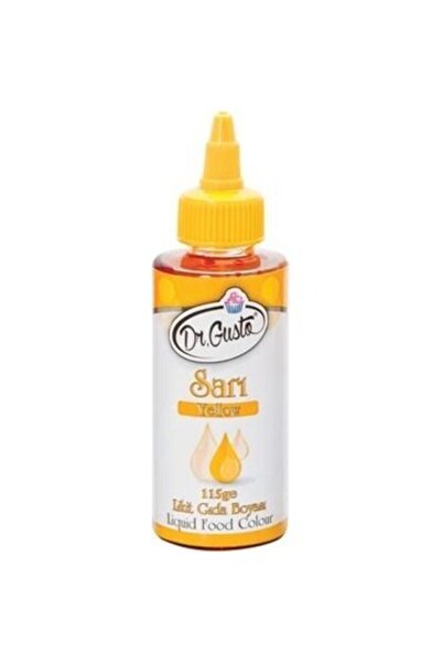 Dr. Gusto 115 gr Sarı Su Bazlı Likit Sıvı Gıda Boyası