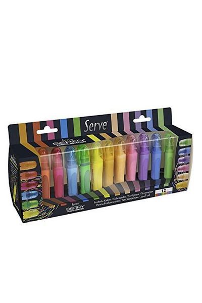 Serve 12 Color Berry Highlighter Set