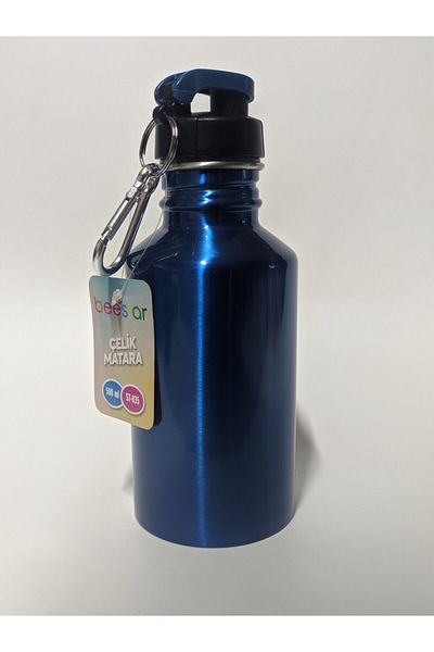 BEESTAR Flask Steel 500 Ml Double-Sided Blue Colored