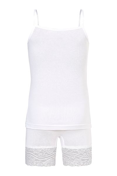 Şahin Set pantaloni scurți din dantelă din lycra pentru fete Shn30215