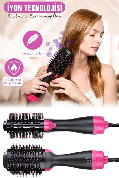 Forever Hair Straightener and Styling Dryer Ceramic One Step 3 Stage Comb