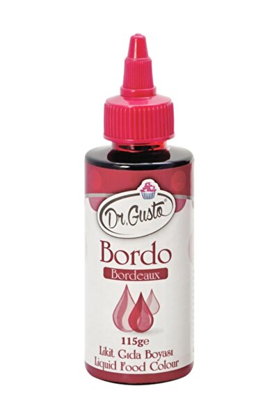 Dr. Gusto 115 gr Bordo Su Bazlı Likit Sıvı Gıda Boyası
