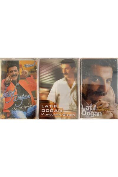 De-Ka Yapım 3 Farklı Çeşit Latif Doğan Müzik Albüm Kaset
