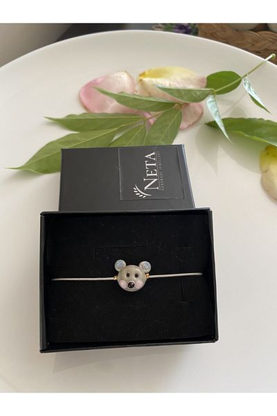Neta Women's Koala Figure Adjustable Rope Bracelet