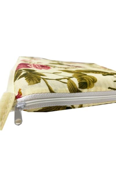 Vip Home Concept Market Ürünleri Chair Cushion Eco 1 Piece Laced Garden Cushion (English Rose) washable