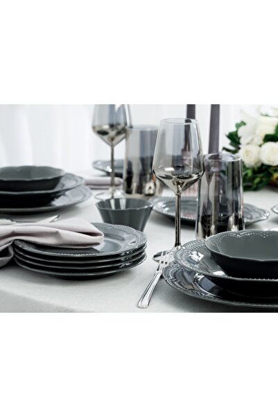 English Home Viyana Porselen Kase 20 Cm Antrasit