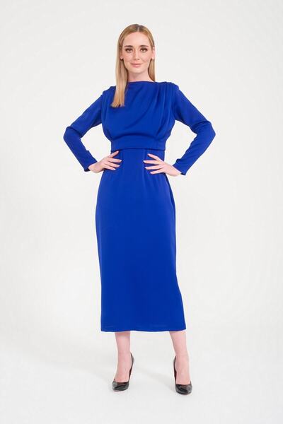 SpringStore Saks Saten Abiye Elbise