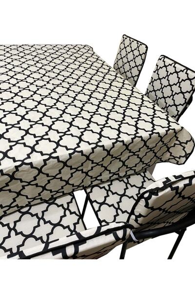 Vip Home Concept Set față de masă și pernă pentru scaun cu spătar mare 6 bucăți (alaçatı)