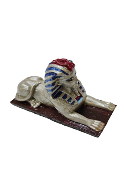 CEBECİ TİCARET Biblo Büst Sfenks Antik Mısır Tanrısı Bej