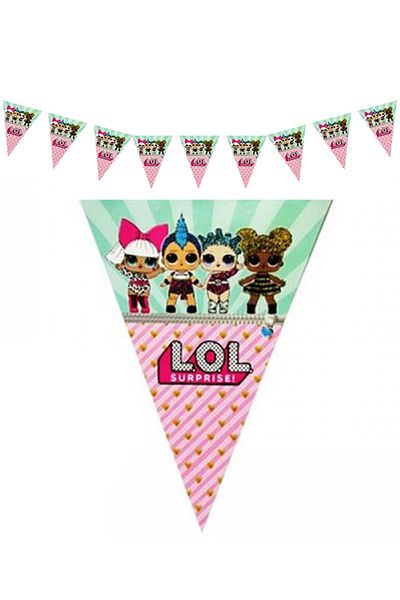 LOL 10 Flags Baby Figured Pennant - 2 Mt