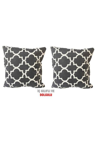 Vip Home Concept Market Ürünleri Față de pernă Vip Față de pernă 2 bucăți-43x43 cm (Big Black Cat)