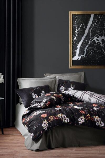 Cotton Box Masculine Çift Kişilik Nevresim Takımı Alanis Gri