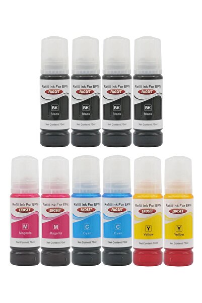 ekoset Epson 103 Ecotank L1210 L1250 L3210 L3211 Uyumlu Muadil Mürekkep 70ml ...