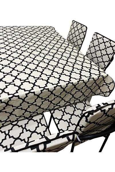 Vip Home Concept Market Ürünleri Набір скатертин і великих спинок для стільців, 6 штук (алачату)