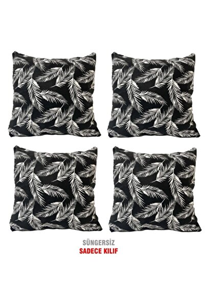 Vip Home Concept Husă de pernă Husă de pernă Vip 4 bucăți-43x43 cm (pene negre)