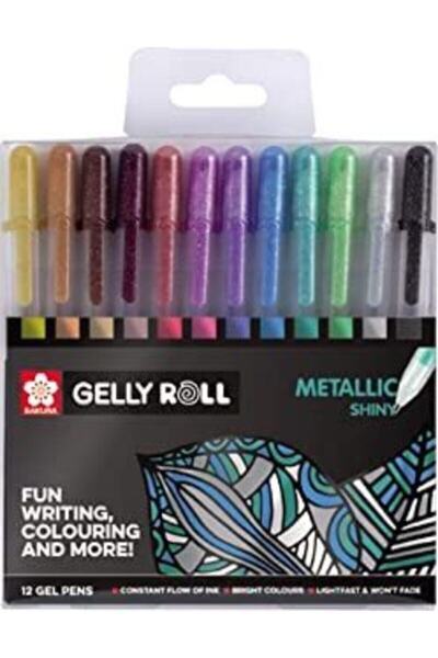 Genel Markalar Sakura Jelli Çizim Kalemleri Sakura Gelly Rolly Metallic 12 'l...