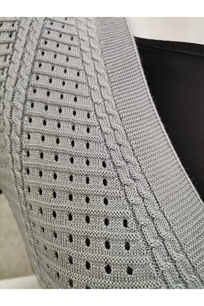 Fresh&Moda Жіночий сірий мерсеризований жилет