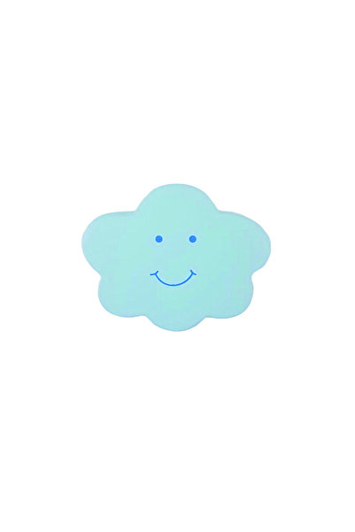 TURUNÇ AKSESUAR Mavi Gülen Bulut Kulp- Bebek Çocuk Genç Odası Dolap Çekmece M...